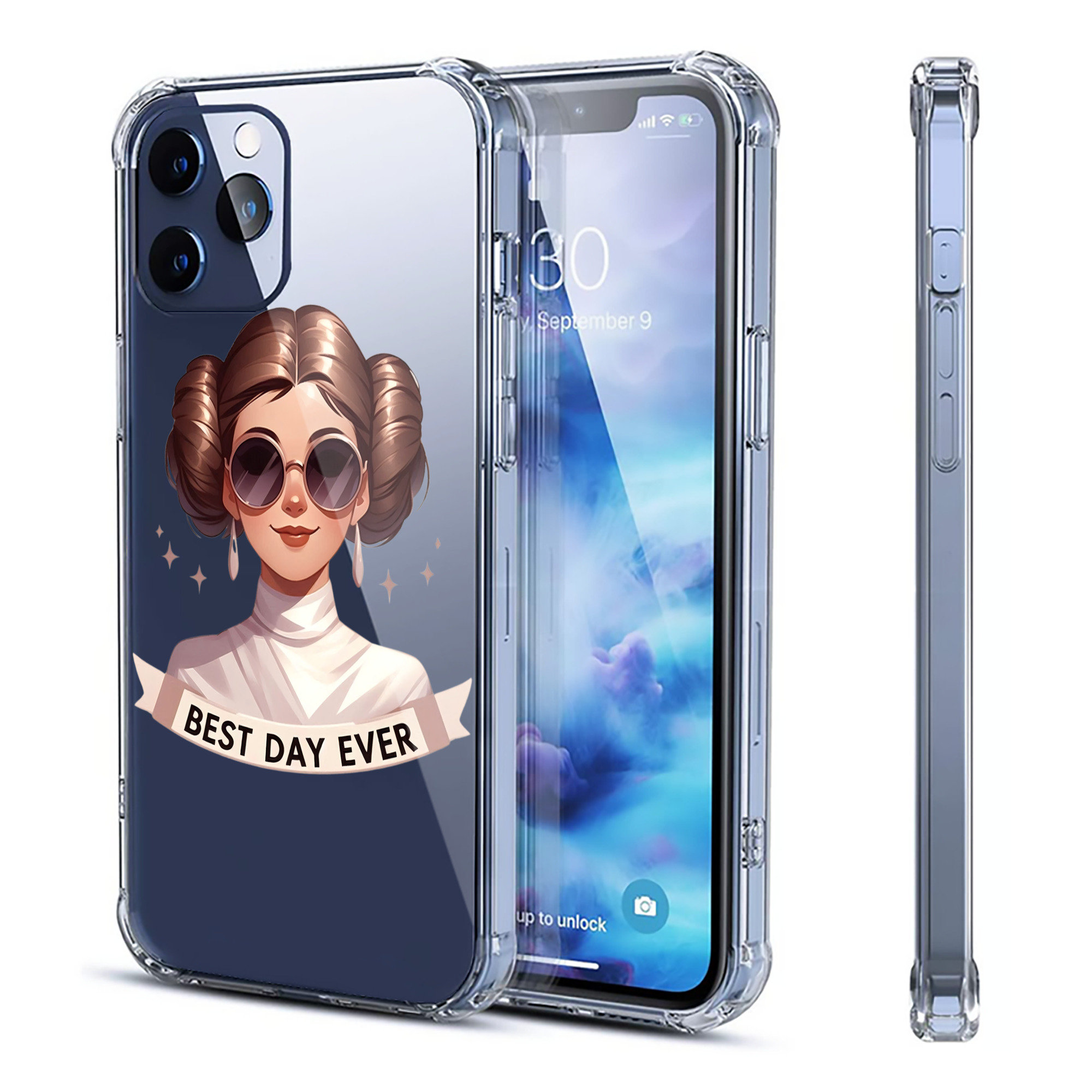 （画像用） スター・ウォーズ Star Wars 【iPhone 12シリーズ対応】透明スマホケース（クリアソフトケース）